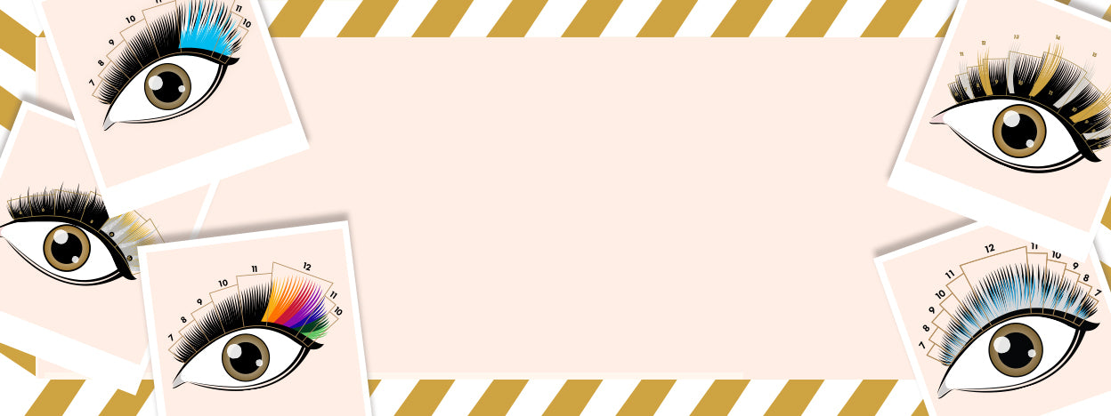 Lash mapping for festive eyelash extension sets