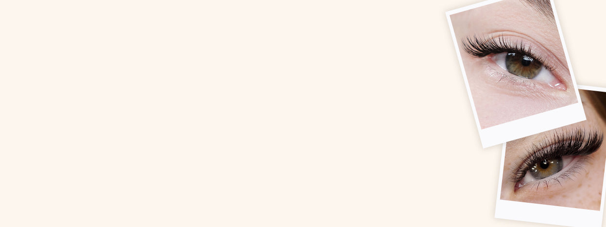 Asymmetrical eyes with eyelash extensions