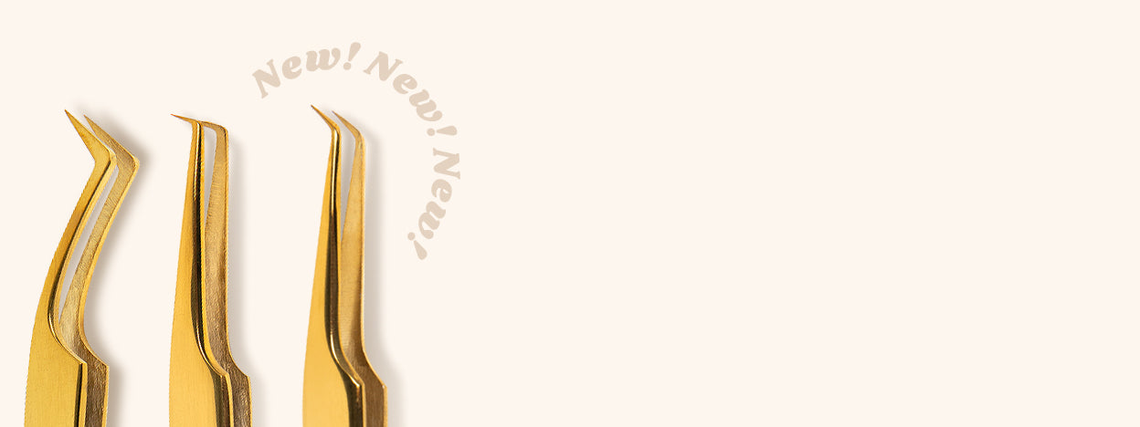 Eyelash tweezers for Russian Volume lashes