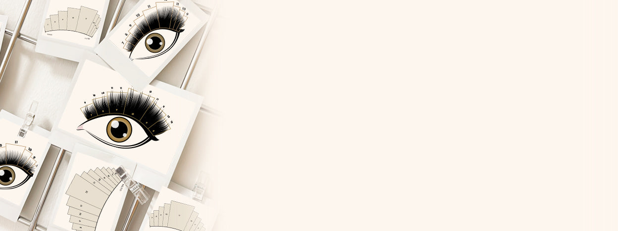 Collection of lash mapping styles for eyelash extensions