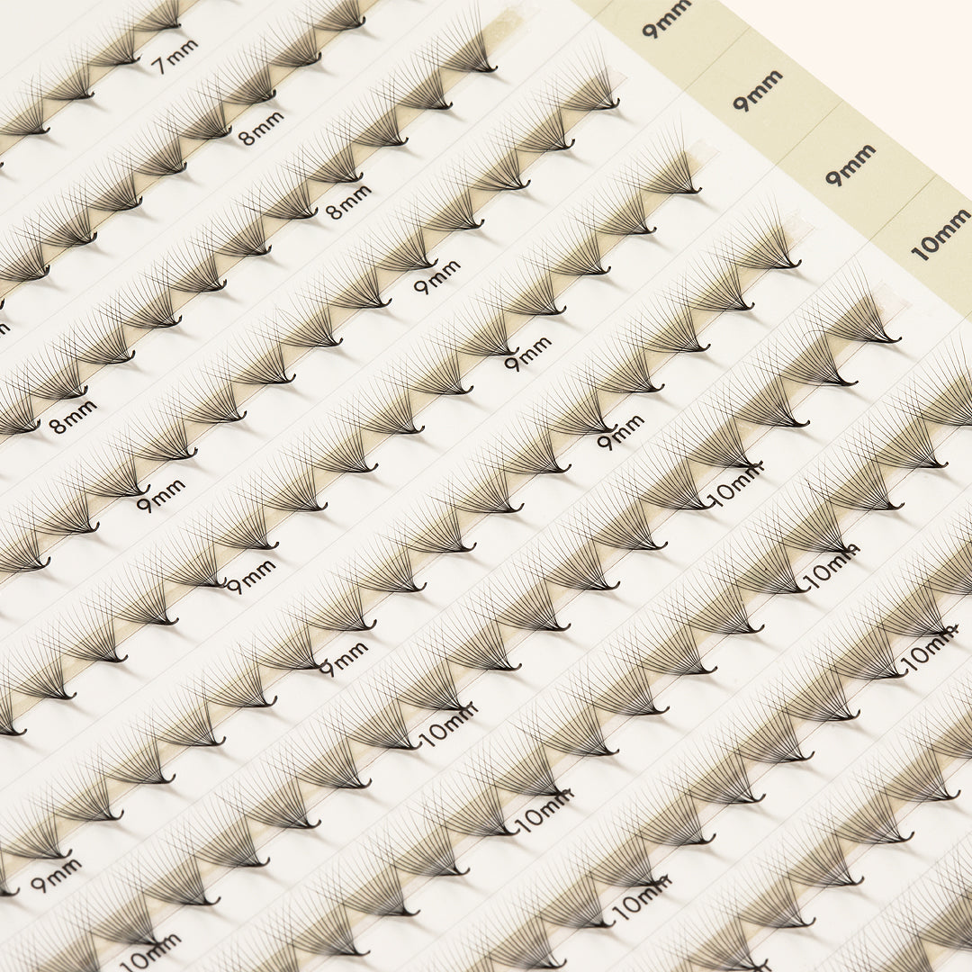 Best Narrow Premade Lash Fans Mayfair 14D 0.03 500 fans - Mixed Lengths, Best Eyelash Extensions Narrow Premade Lash Fans