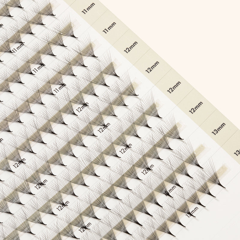 Best Narrow Premade Lash Fans Mayfair 16D 0.03 500 fans - Mixed Lengths, Best Eyelash Extensions Narrow Premade Lash Fans