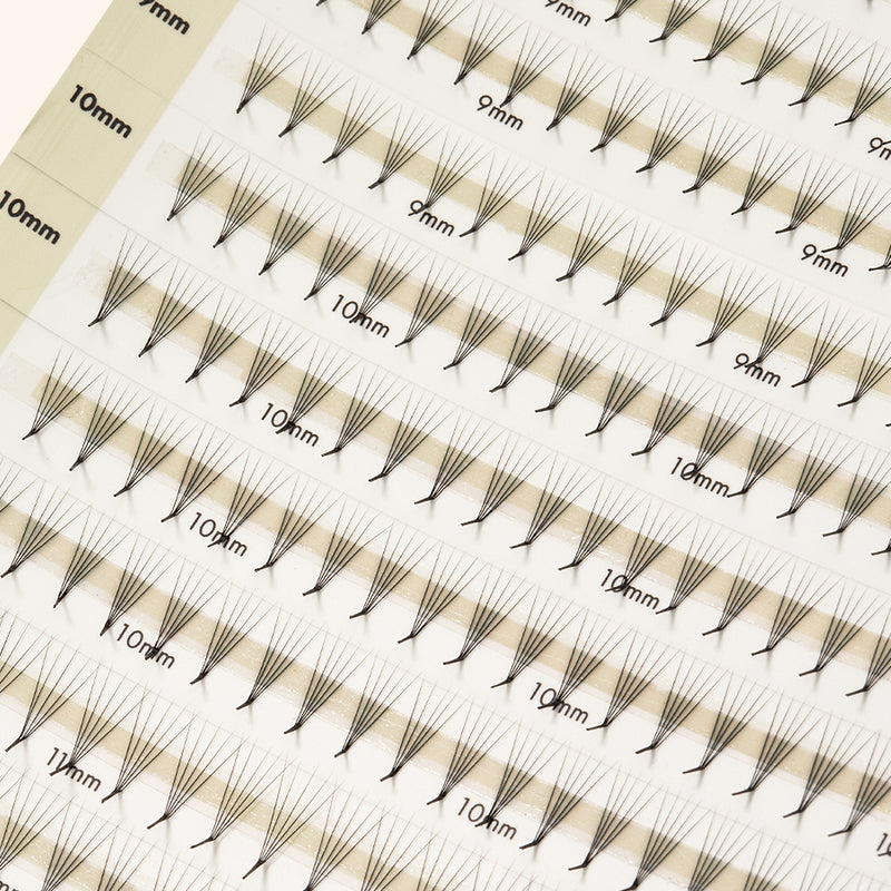 Best Narrow Premade Lash Fans Mayfair 5D 0.06 600 fans - Mixed Lengths, Best Eyelash Extensions Narrow Premade Lash Fans