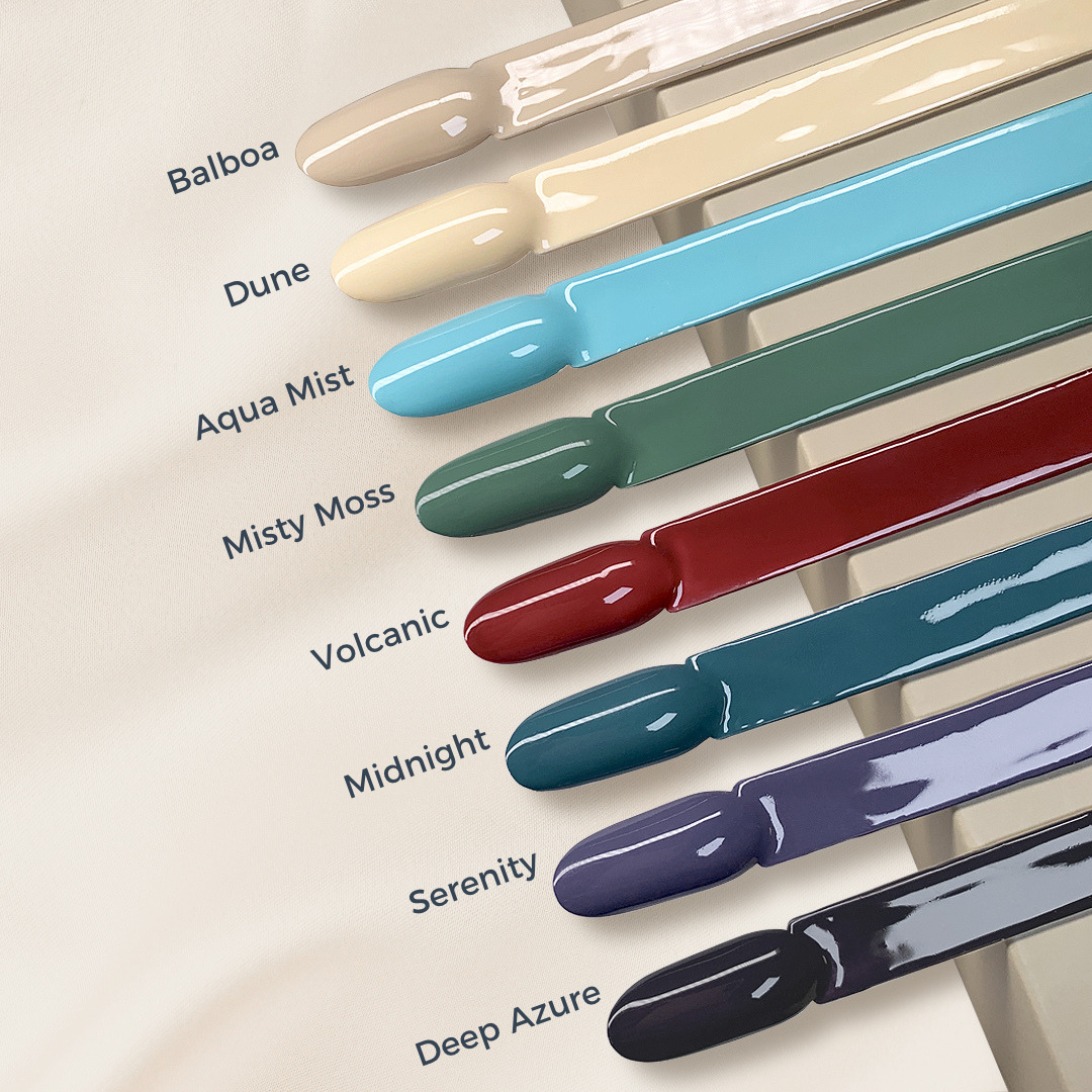 Aqua Mist gel nail polish bottle