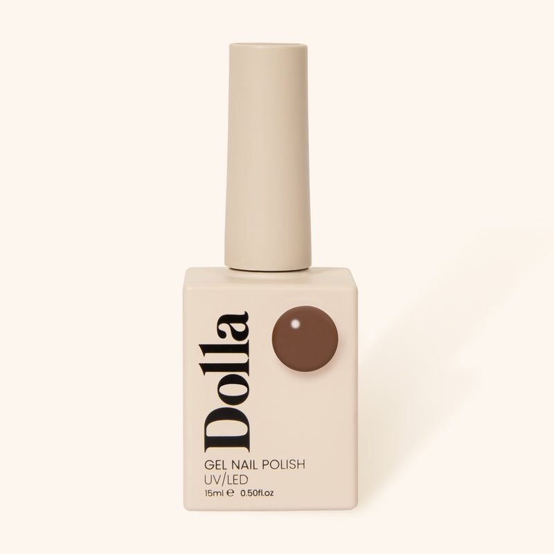 "Choc Mocha" gel nail polish bottle