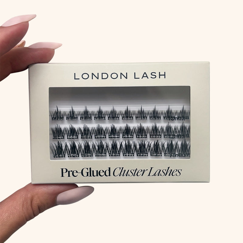 London Lash Pre-Glued Cluster Lashes - Wispy Look