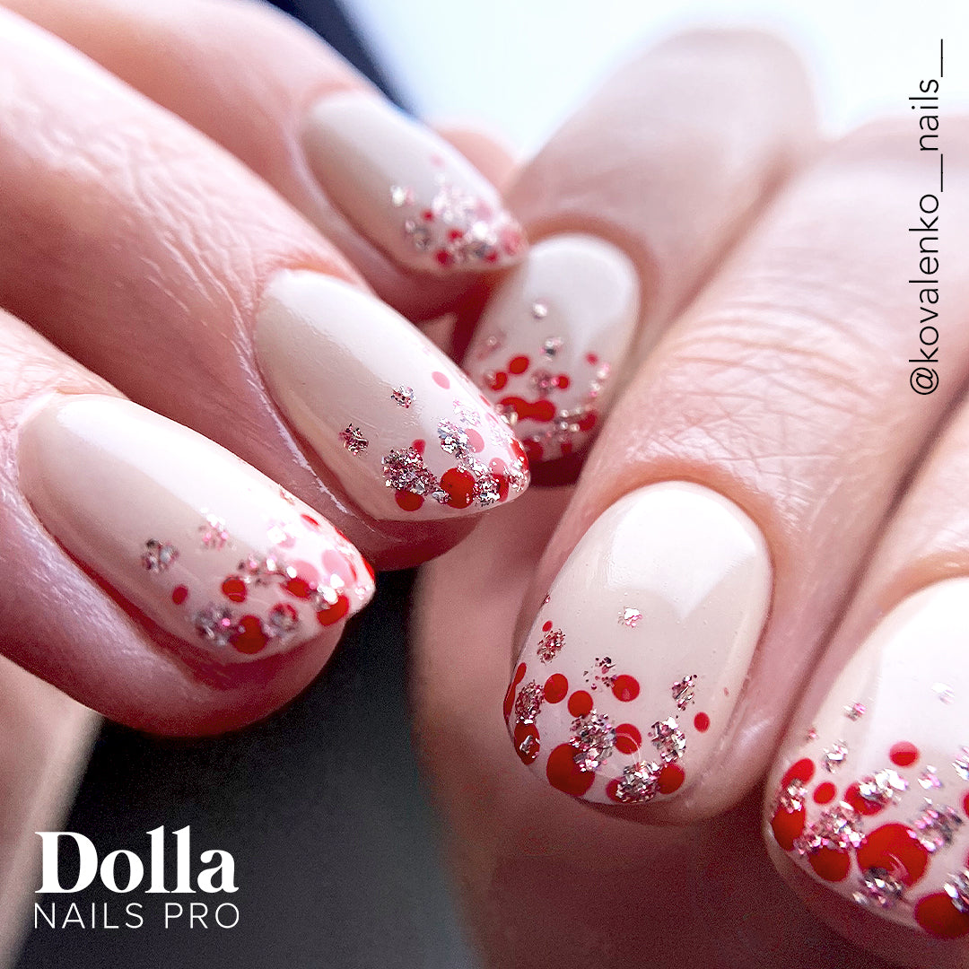 Nails painted with Laid Bare gel nail polish