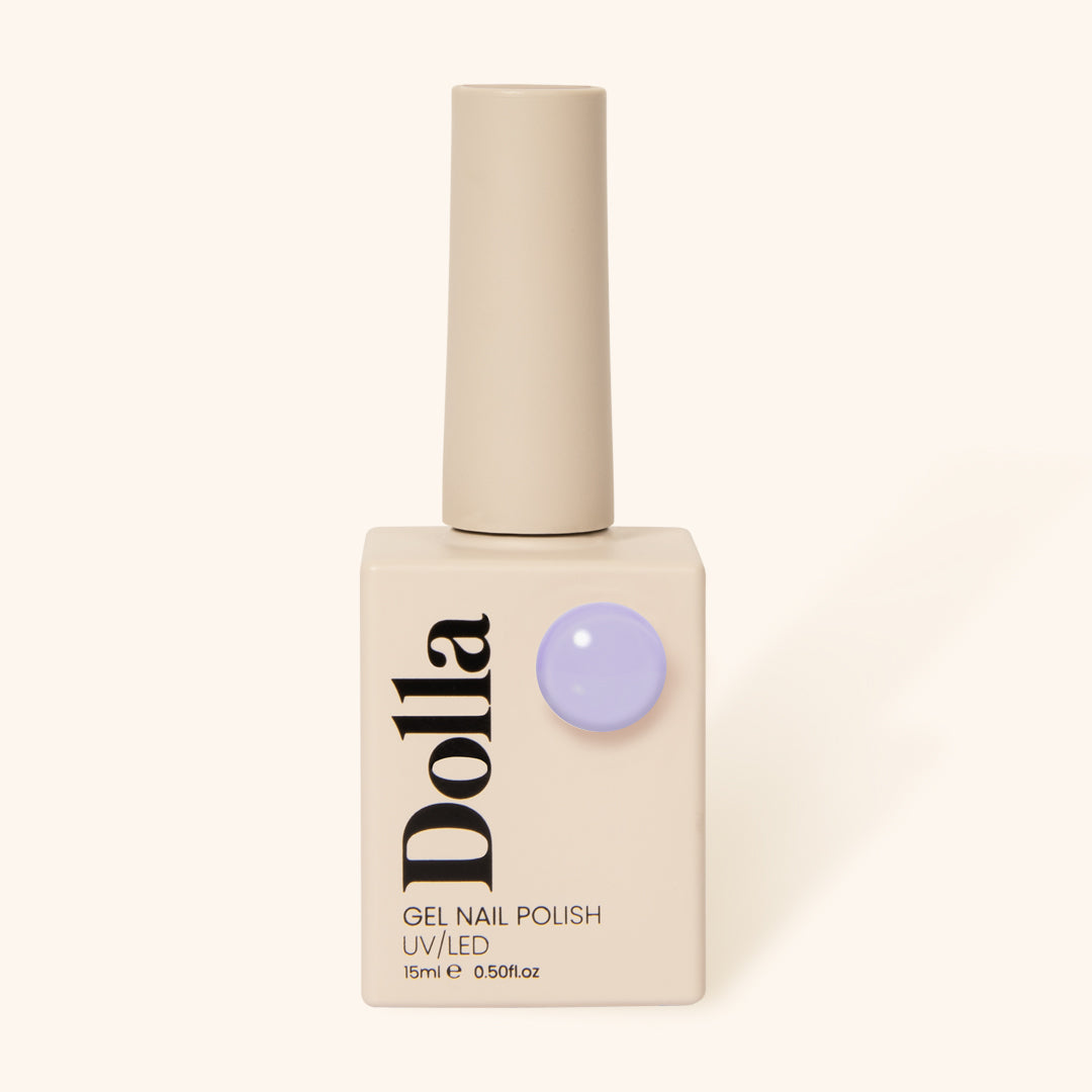 &quot;Lilac Dreams / Pillow Talk&quot; gel nail polish bottle