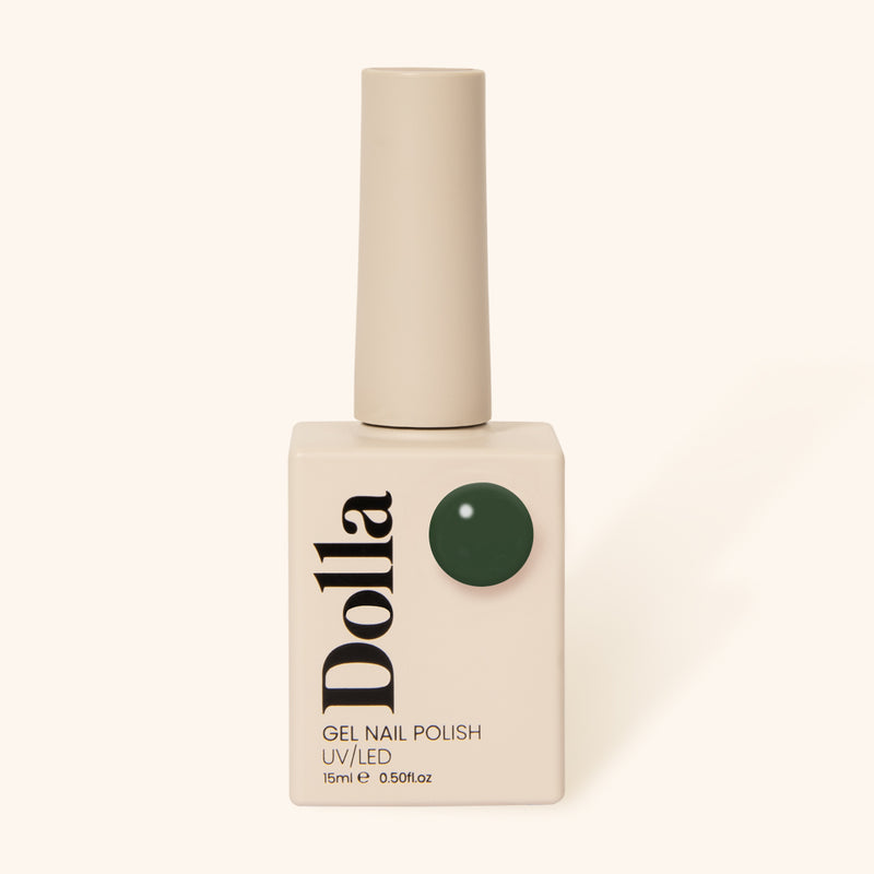 "Money Green" gel nail polish bottle