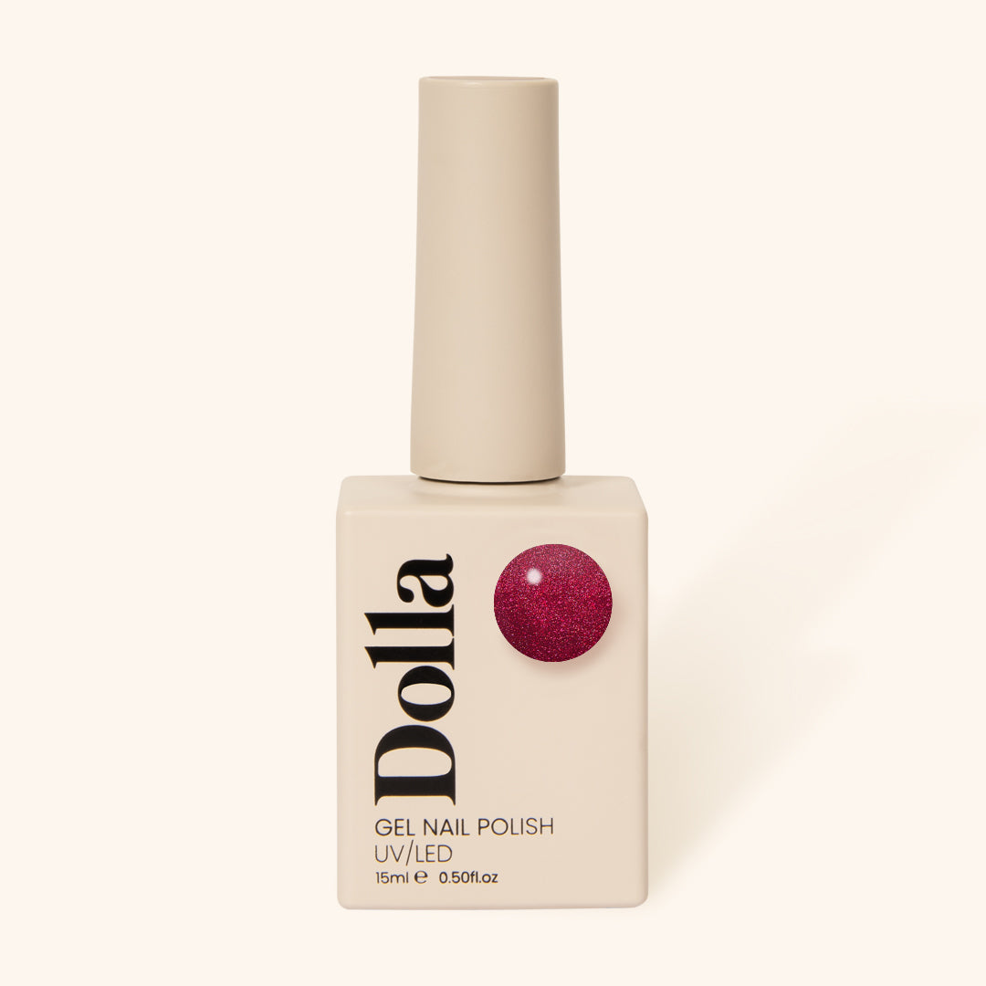 "Sugar Plum" gel nail polish bottle