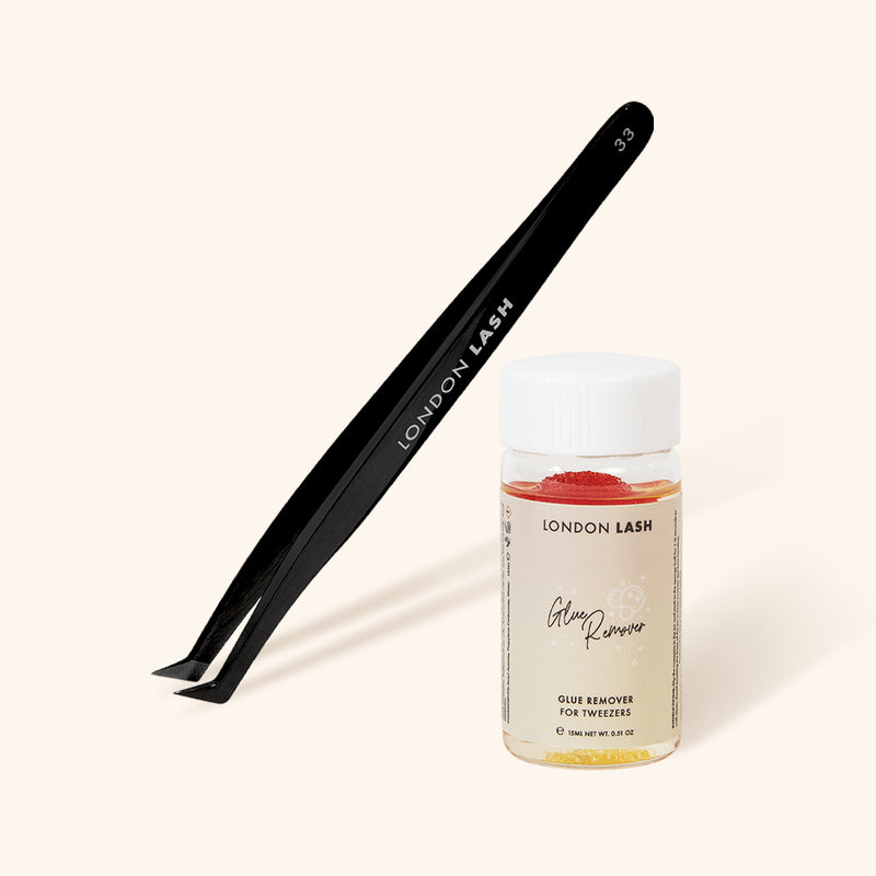 Fiber Tip Volume Tweezer & Glue Remover Bundle