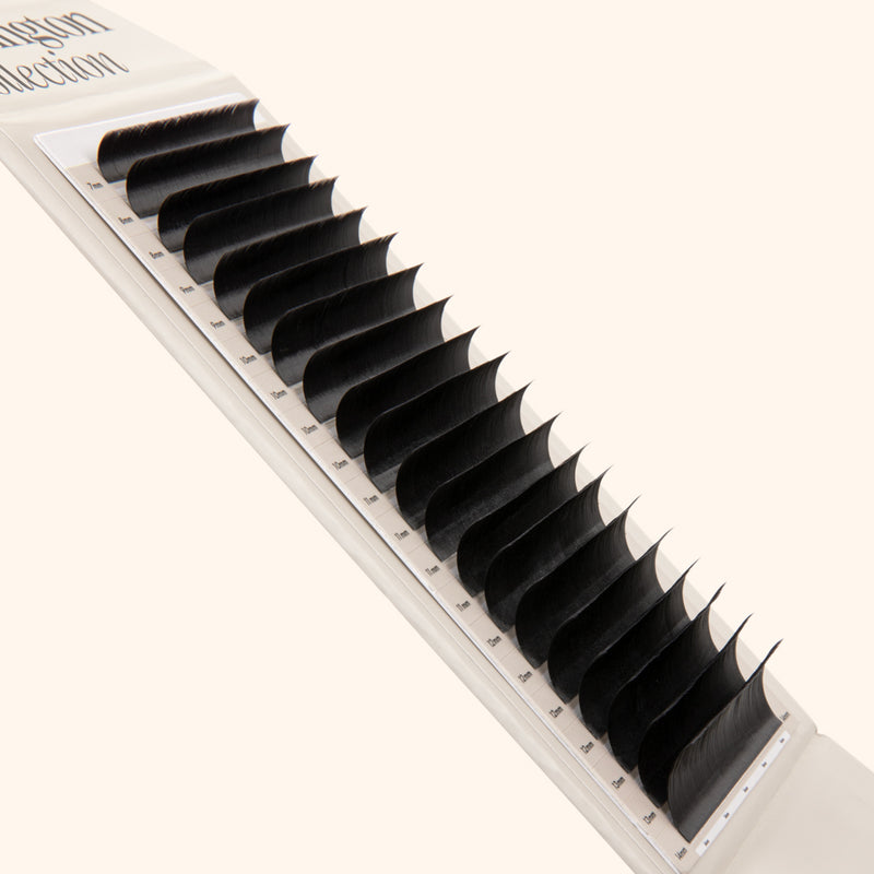 Kensington lashes, volume lash extensions on lash tray, best volume lashes, best eyelash extensions for volume, best Russian volume lashes, best eyelash extensions for volume 0.085