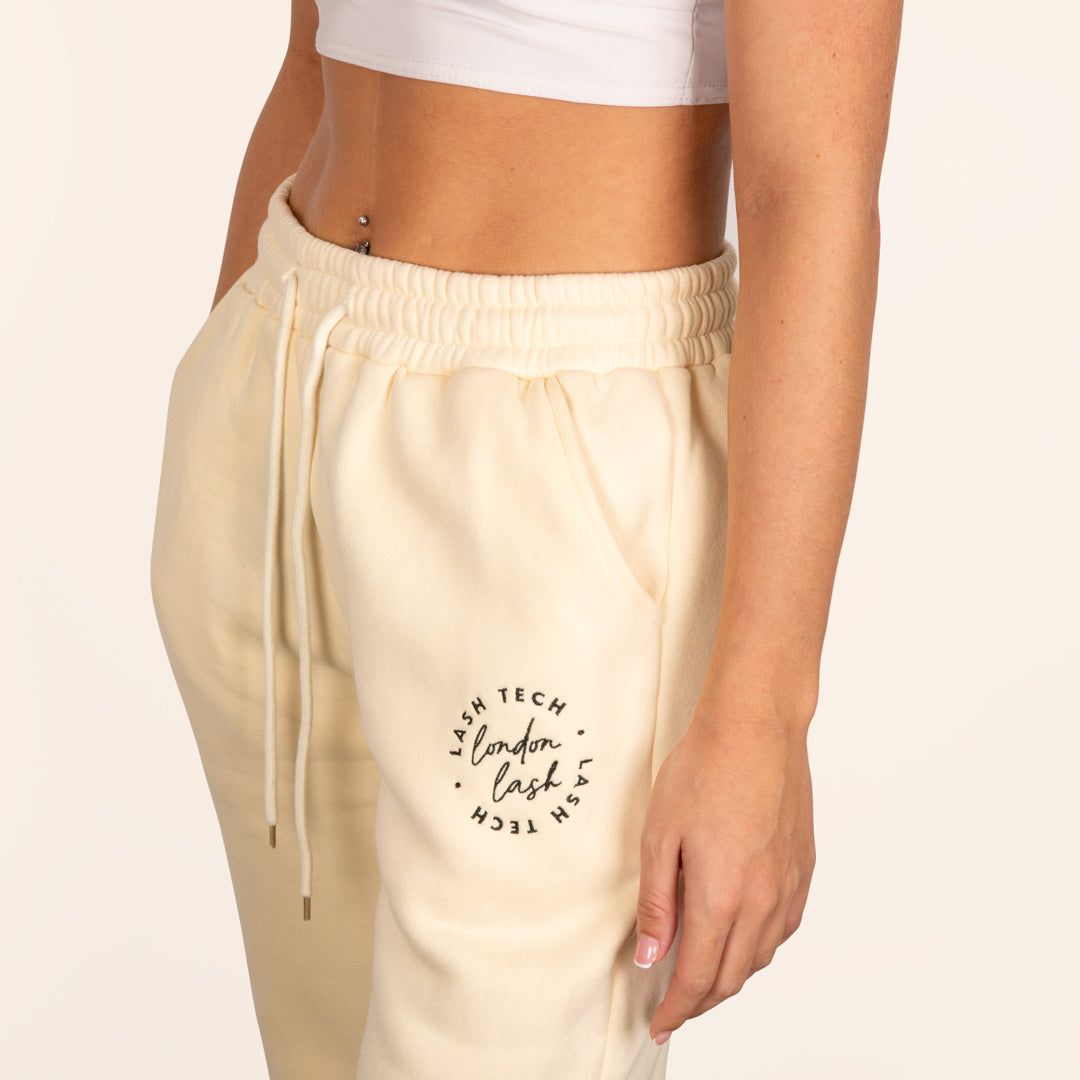 Beautiful London Lash Sweatpants for Lash Technicians, Best Lash Tech Uniform