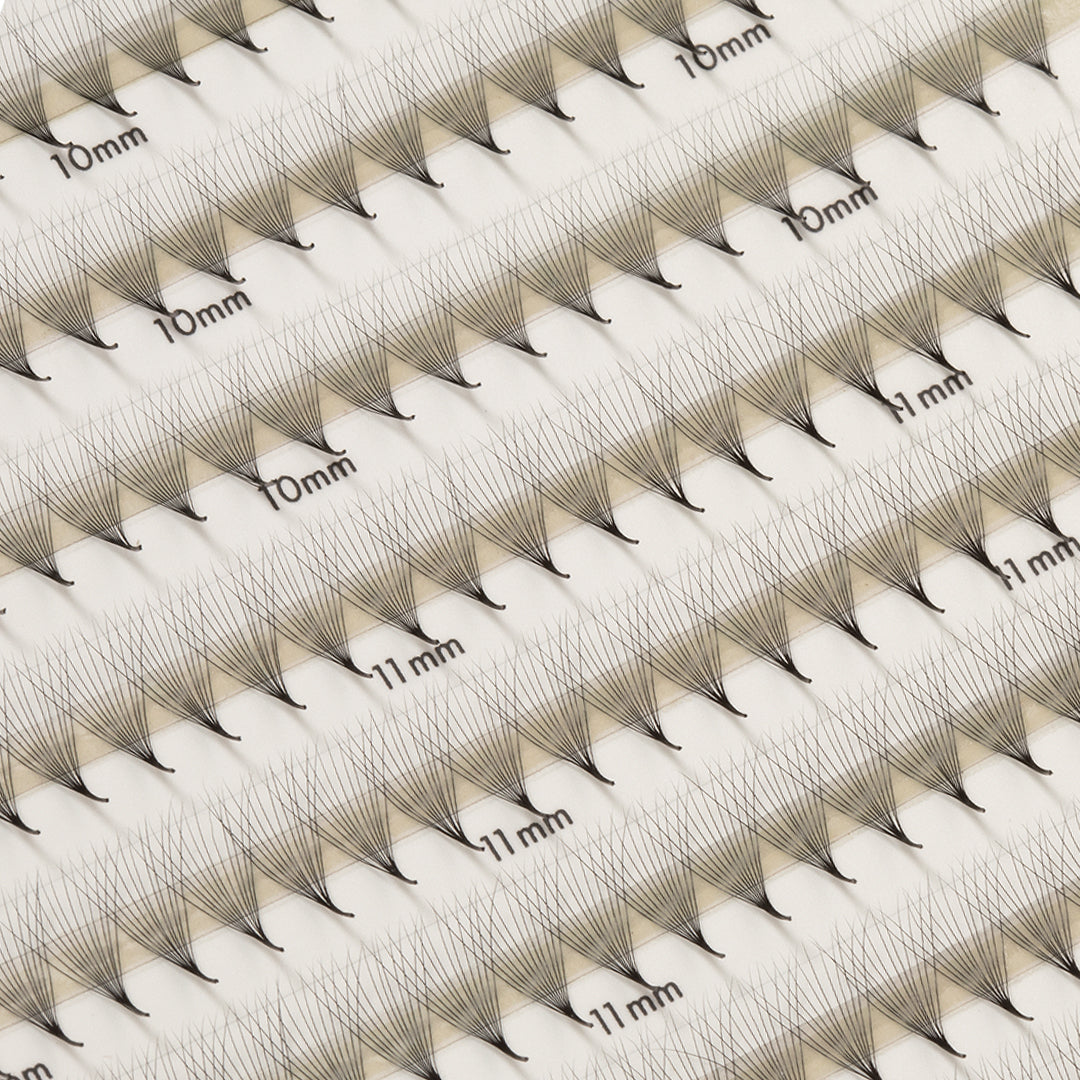 Best Narrow Premade Lash Fans Mayfair 12D 0.03 640 fans - Mixed Lengths, Best Eyelash Extensions Narrow Premade Lash Fans