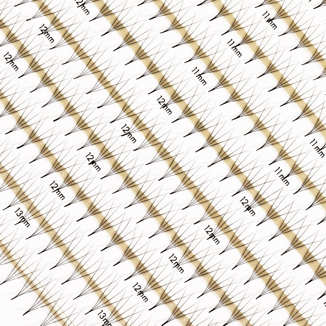Best Premade Lash Fans Mayfair 4D 0.07 600 fans - Mixed Lengths, Best Premade Eyelash Extensions 
