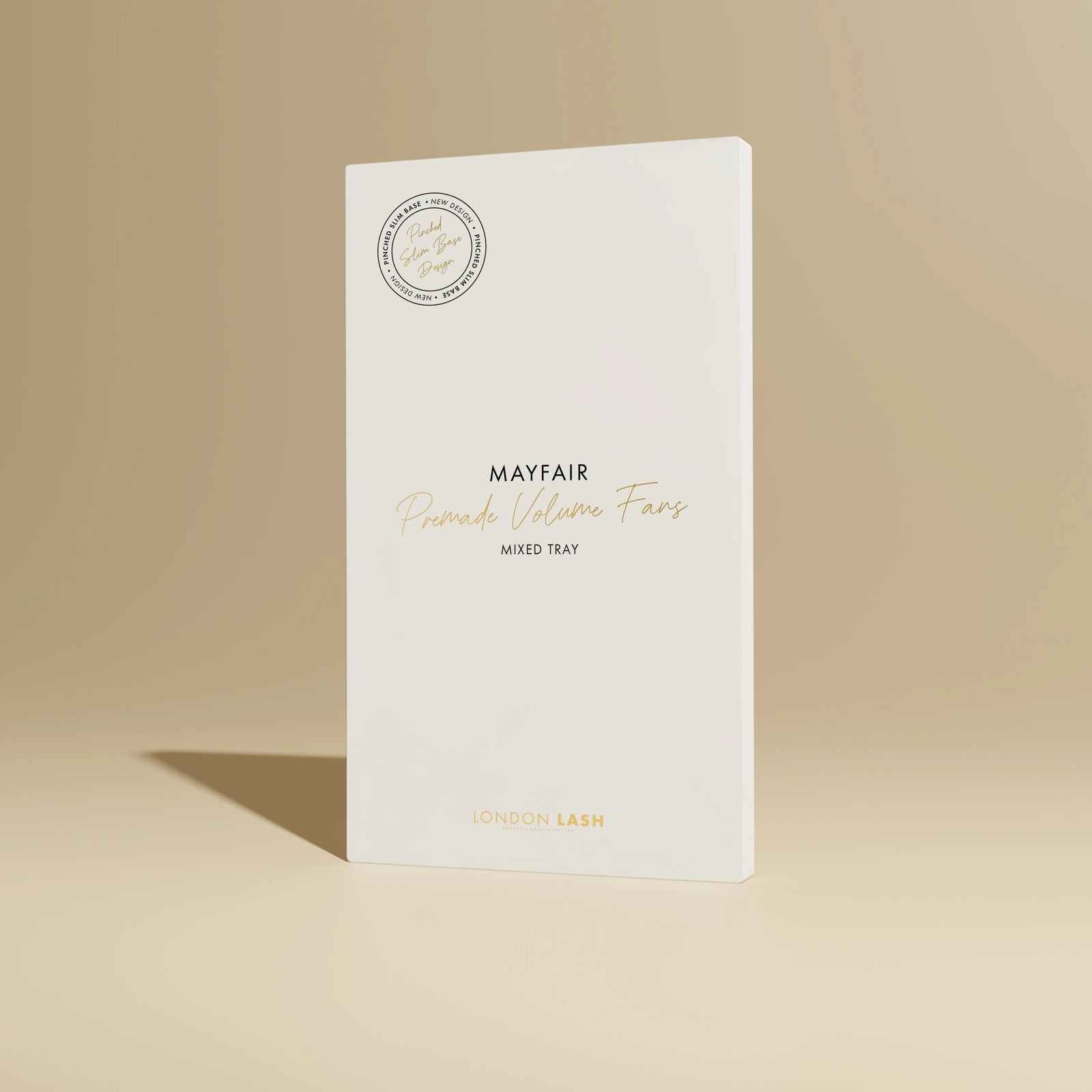 a small white carton box of pre-made volume fans