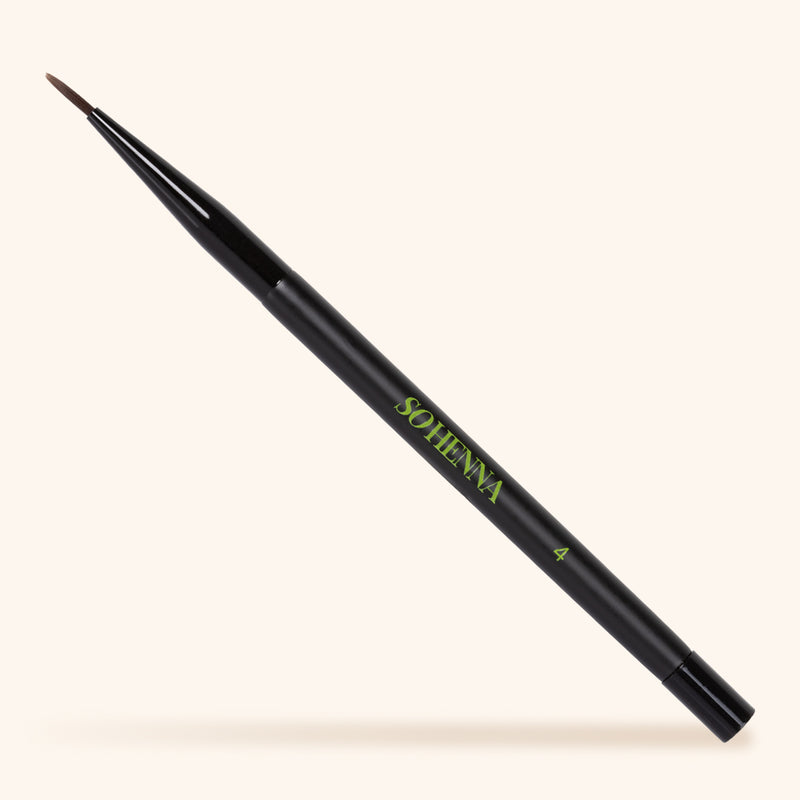So Henna Liner Brow Brush, featuring an angled, ultra-fine tip for precise brow application