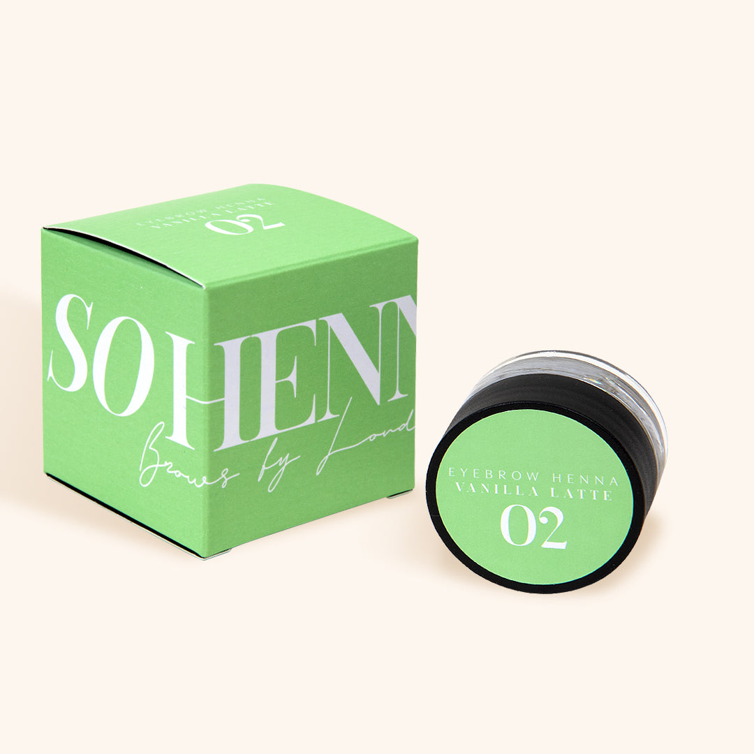 Brow henna shade Vanilla Latte