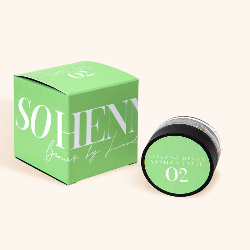 Brow henna shade Vanilla Latte