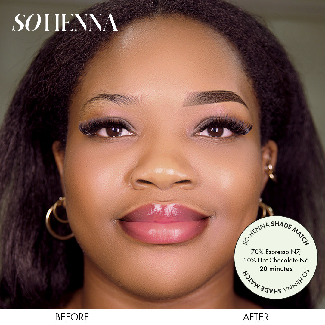 So Henna brow samples