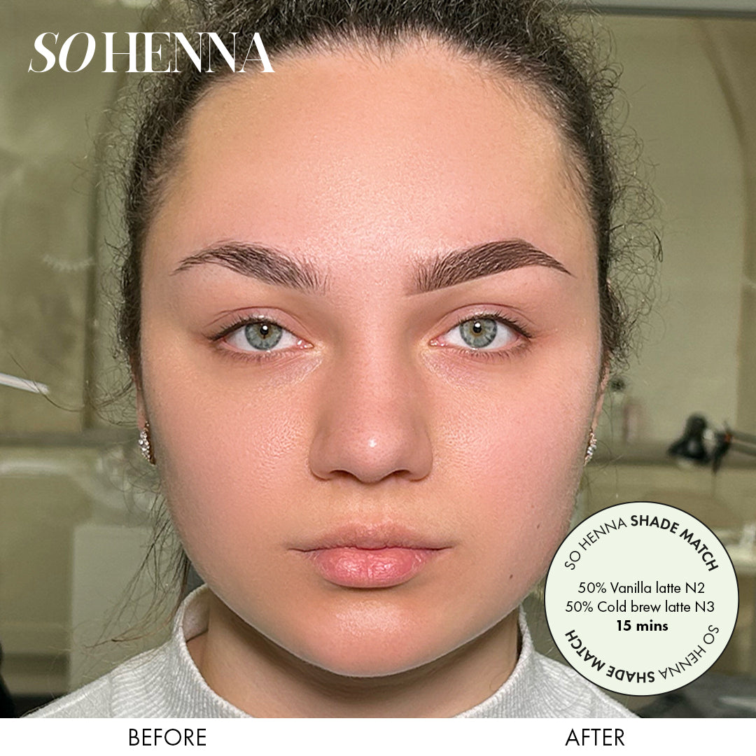 So Henna brow henna shade match N2 and N3