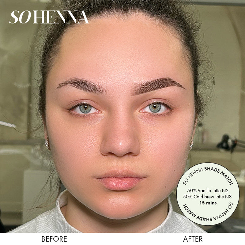 So Henna brow henna shade match N2 and N3