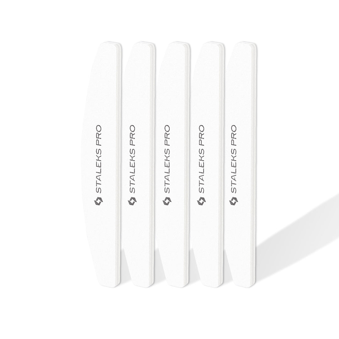 Image of three Staleks grinding buff precise nail shaping and smoothing