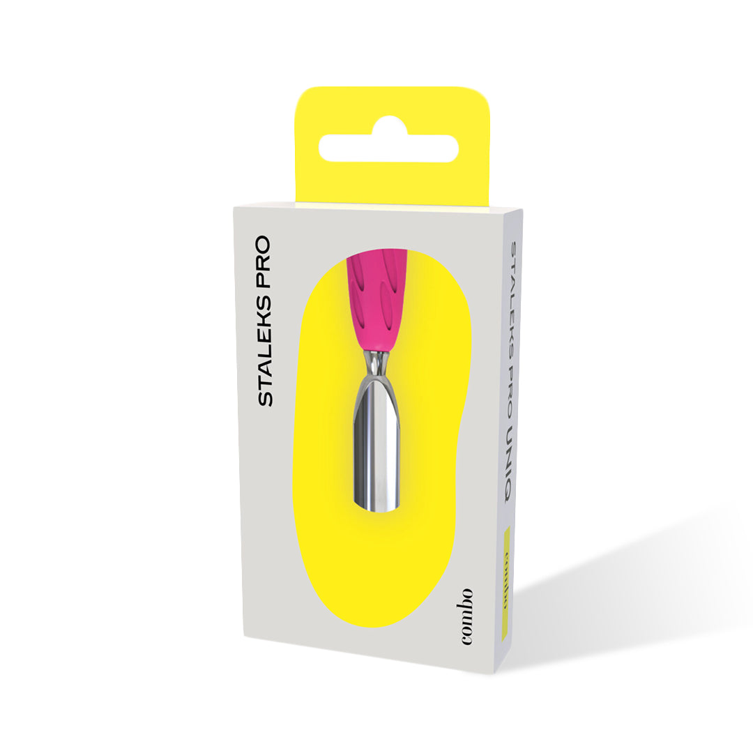 Staleks Combo UNIQ inside its yellow packaging