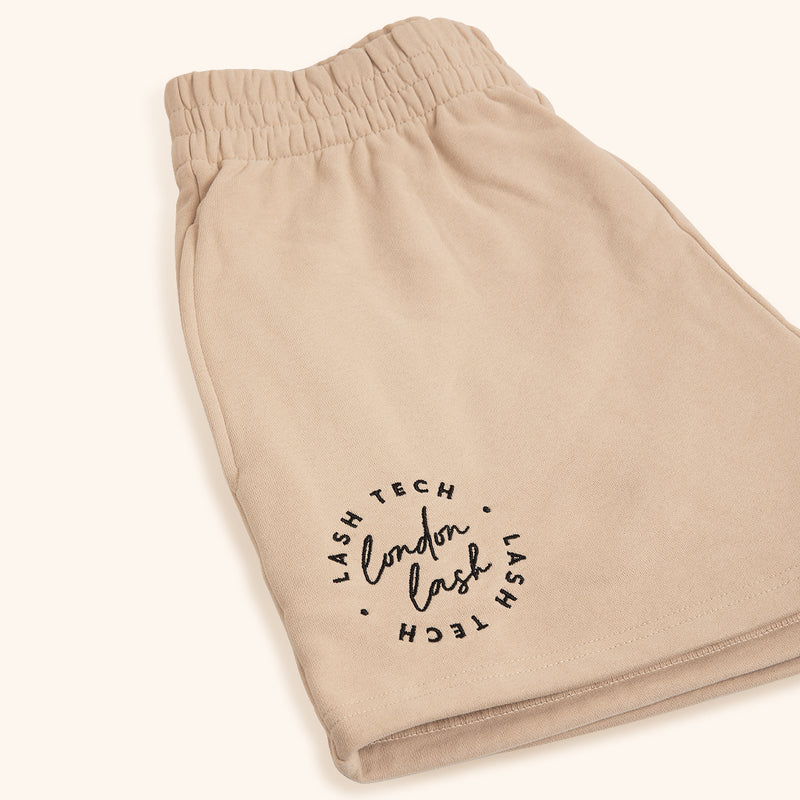 Beautiful London Lash Sweat Shorts for Lash Technicians, Best Lash Tech Uniform