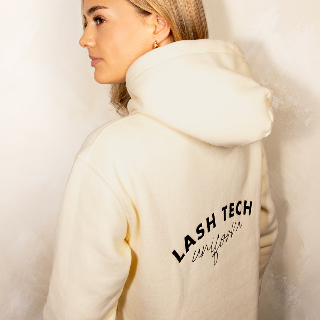 Beautiful London Lash Hoodie for Lash Technicians, Best Lash Tech Uniform
