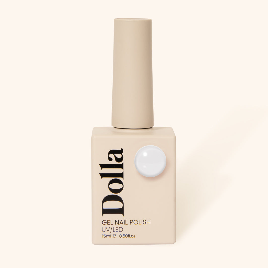 Product image of White gel nail polish bottle