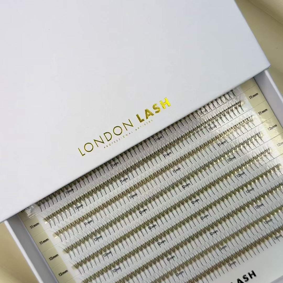 Best Premade Lash Fans Mayfair 3D 0.07 600 fans - Mixed Lengths, Best Premade Eyelash Extensions