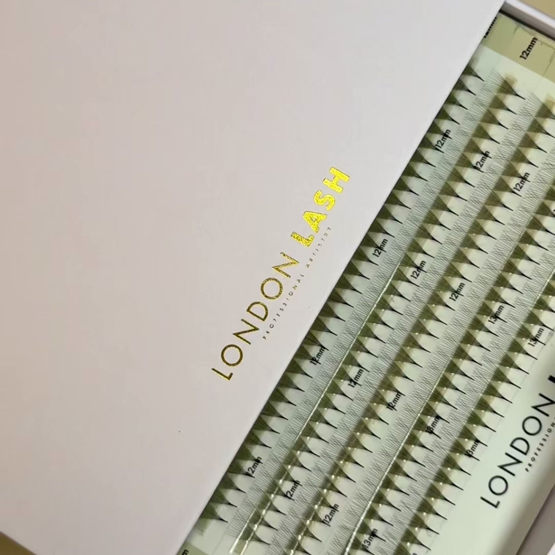 Best Narrow Premade Lash Fans Mayfair 10D 0.03 640 fans - Mixed Lengths, Best Eyelash Extensions Narrow Premade Lash Fans