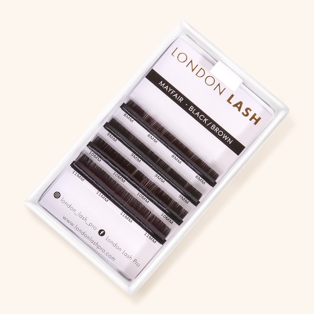 Natural blend Black Brown Faux Mink Lashes - Perfect sample choice