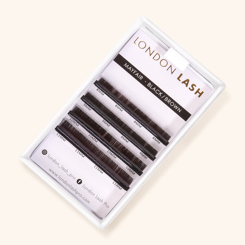 Natural blend Black Brown Faux Mink Lashes - Perfect sample choice