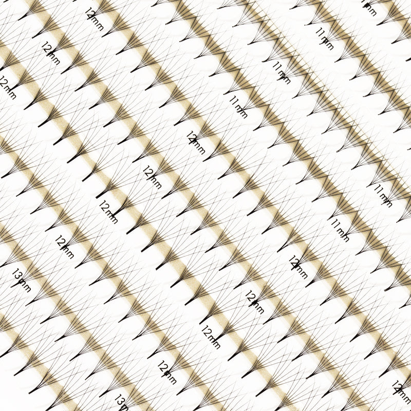 Best Premade Lash Fans Mayfair 6D 0.06 600 fans - Mix Tray, Best Premade Eyelash Extensions 