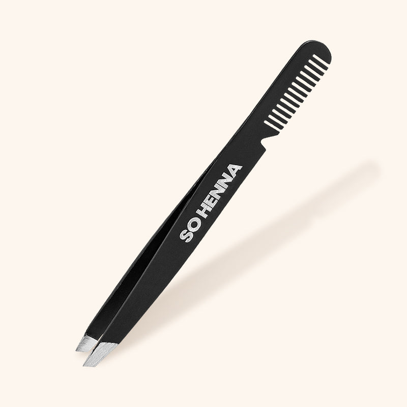 So Henna Eyebrow Tweezers with comb