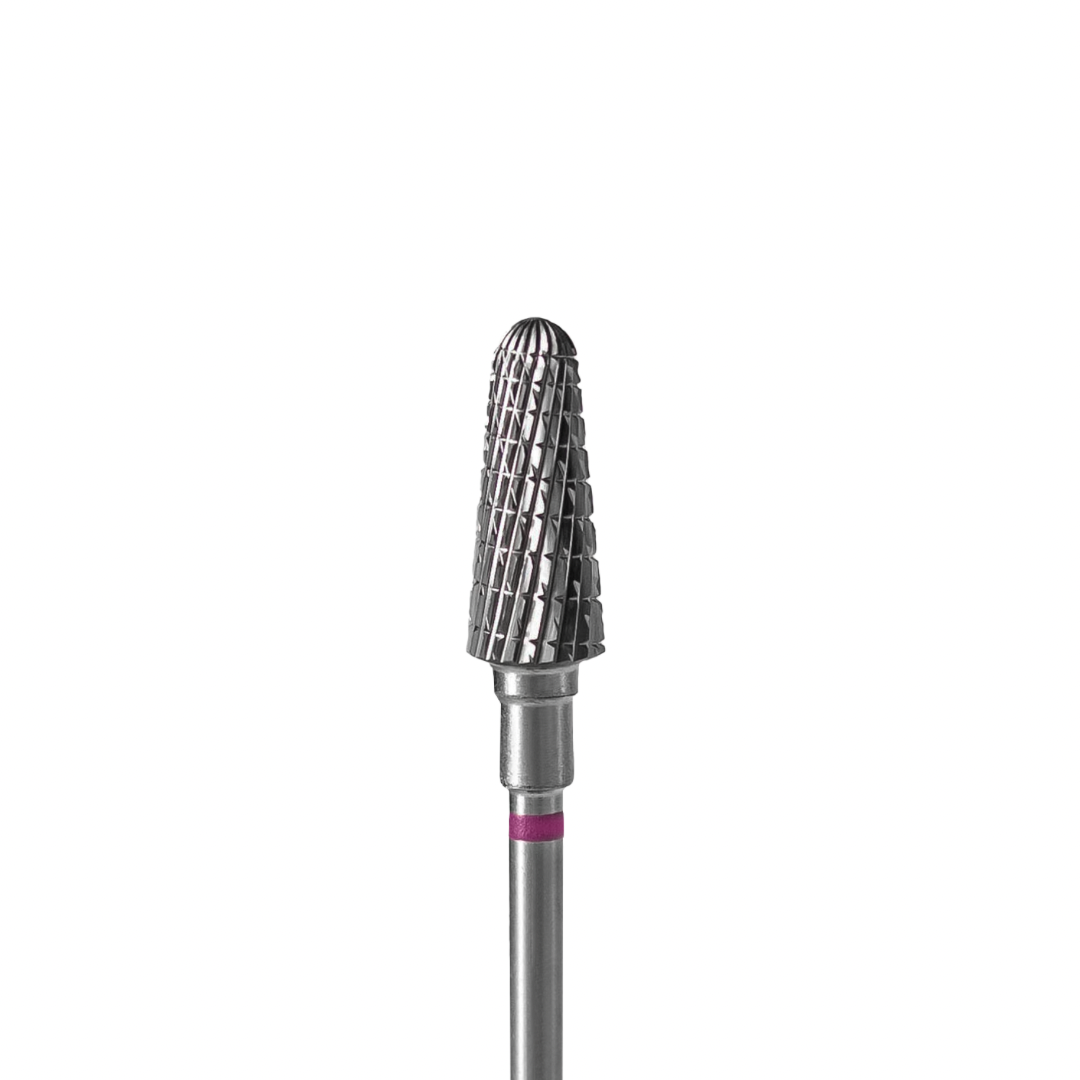 Staleks Carbide nail drill bit, "frustum" purple, head diameter 6mm / working part 14mm FT70V060/14.